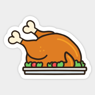 Thanksgiving Chicken Turkey Sticker